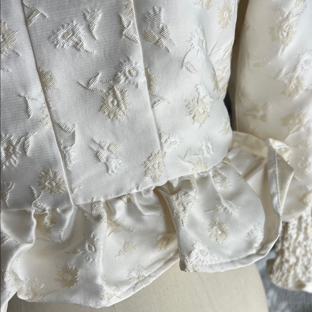 Sister Jane Ivory Blouse with Black Bow Accents - Picture 3 of 6